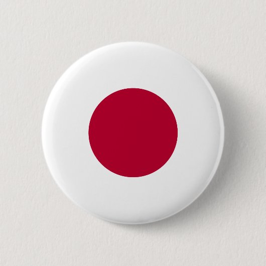 Japanse vlag ronde button 5,7 cm (Voorkant)