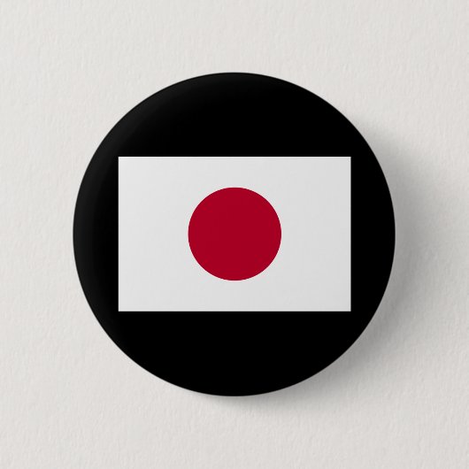 Japanse vlag ronde button 5,7 cm (Voorkant)