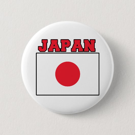 Japanse vlag ronde button 5,7 cm (Voorkant)