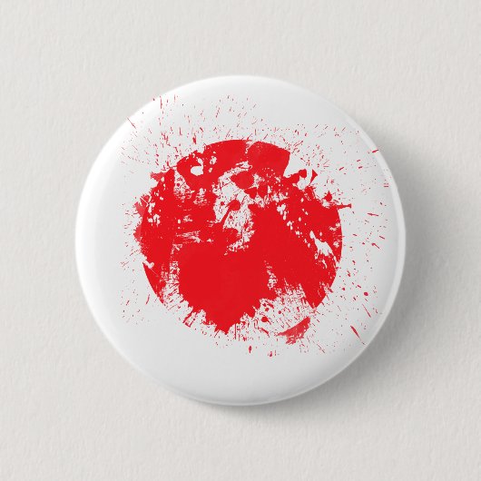 Japanse vlag ronde button 5,7 cm (Voorkant)