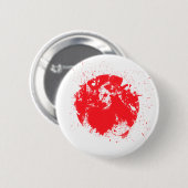 Japanse vlag ronde button 5,7 cm (Voorkant /achterkant)