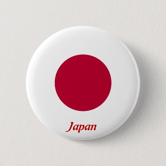 Japanse vlag ronde button 5,7 cm (Voorkant)