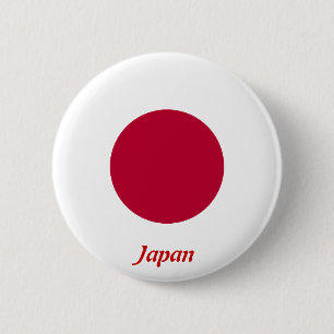 Japanse vlag ronde button 5,7 cm