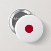 Japanse vlag ronde button 5,7 cm (Voorkant /achterkant)