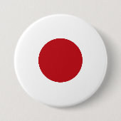 Japanse vlag ronde button 7,6 cm (Voorkant)
