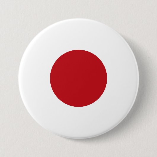 Japanse vlag ronde button 7,6 cm (Voorkant)