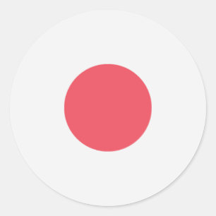 Japanse vlag ronde sticker