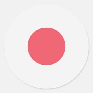Japanse vlag ronde sticker