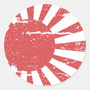  japanse vlag ronde sticker