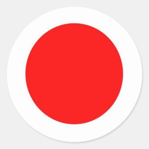 Japanse vlag ronde sticker