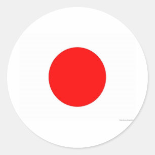 Japanse vlag ronde sticker