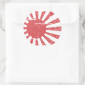 japanse vlag ronde sticker (Tas)