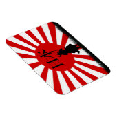Japanse Vlag & Samurai Warrior Nippon Magnet Magneet (Rechterzijde)