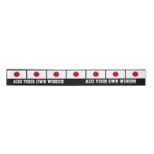 Japanse vlag satijnen lint (Voorkant)