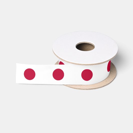 Japanse vlag satijnen lint (Spoel)