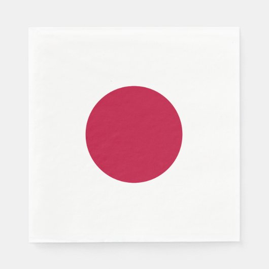 Japanse vlag servet (Voorkant)