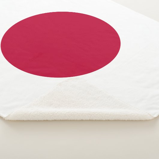 Japanse vlag sherpa deken (3/4)