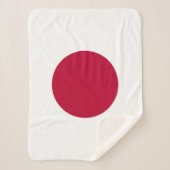Japanse vlag sherpa deken (Voorkant)