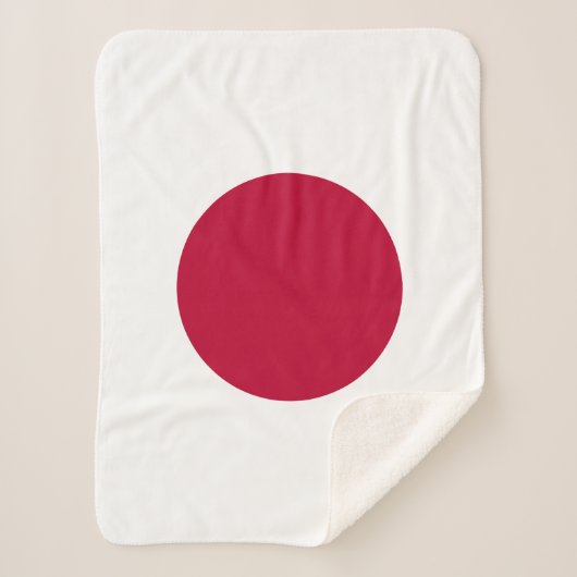 Japanse vlag sherpa deken (Voorkant)