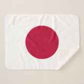 Japanse vlag sherpa deken (Voorkant (horizontaal))