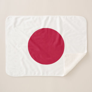 Japanse vlag sherpa deken