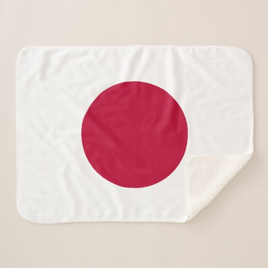 Japanse vlag sherpa deken (Voorkant (horizontaal))