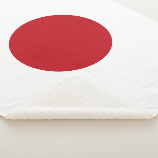 Japanse vlag sherpa deken (3/4)