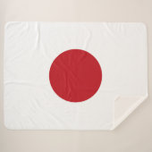 Japanse vlag sherpa deken (Voorkant (horizontaal))
