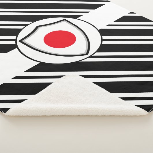 Japanse vlag sherpa deken (3/4)