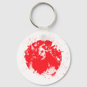 Japanse vlag sleutelhanger