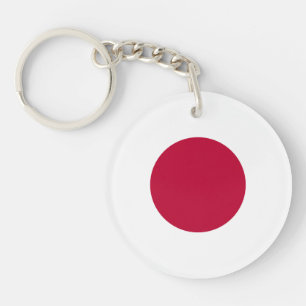 Japanse vlag sleutelhanger