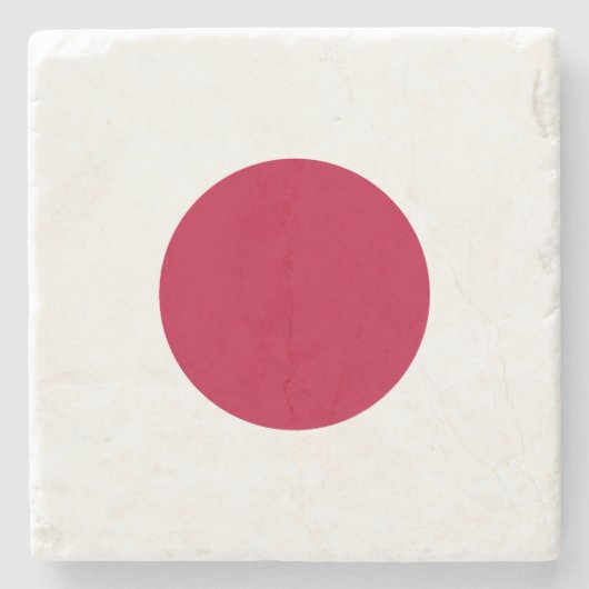 Japanse vlag stenen onderzetter (Voorkant)