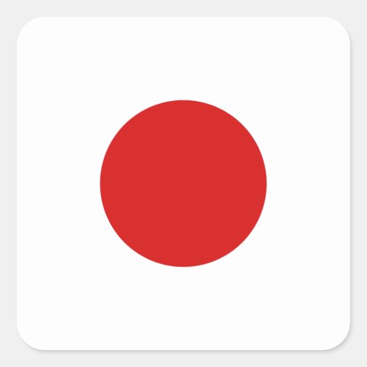 Japanse vlag Sticker (Voorkant)