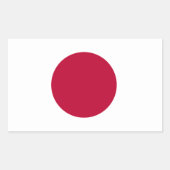 Japanse vlag Sticker (Voorkant)