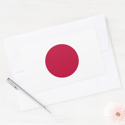 Japanse vlag Sticker (Envelop)