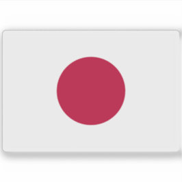Japanse vlag sticker