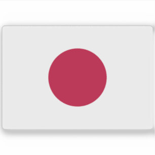 Japanse vlag sticker