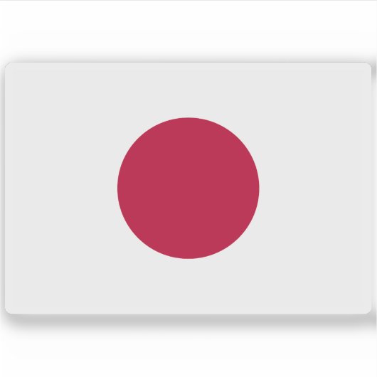 Japanse vlag sticker (Voorkant)