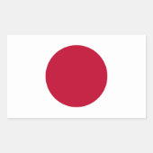 Japanse vlag Sticker (Voorkant)