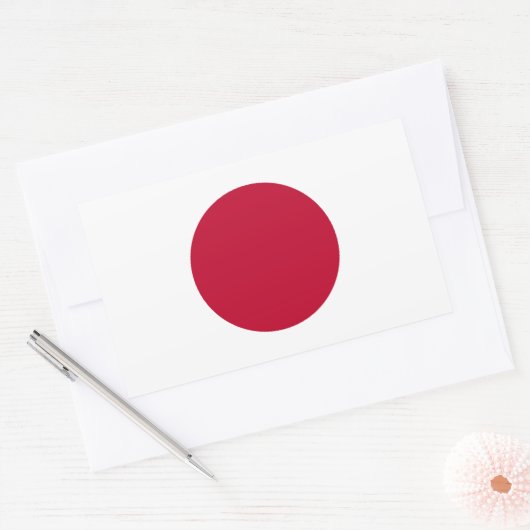 Japanse vlag Sticker (Envelop)