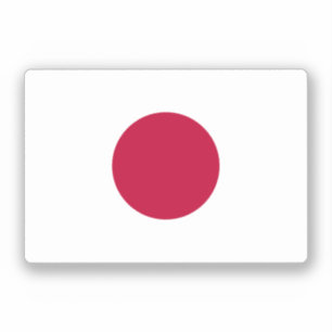 Japanse vlag sticker