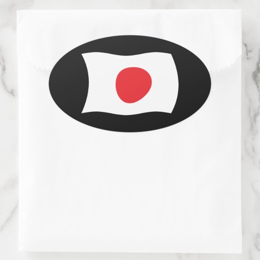 Japanse vlag Sticker (Tas)