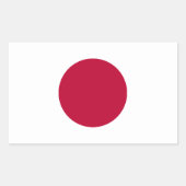 Japanse vlag Sticker (Voorkant)