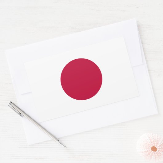 Japanse vlag Sticker (Envelop)