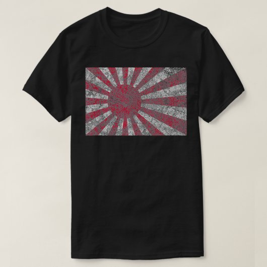 Japanse vlag  Stijldraaiend zonnesymbool T-shirt (Design voorkant)
