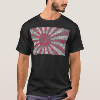 Japanse vlag  Stijldraaiend zonnesymbool T-shirt