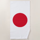 Japanse vlag strandlaken (Voorkant)