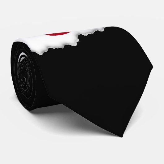 Japanse vlag stropdas (Opgerold)