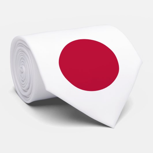 Japanse vlag stropdas (Opgerold)