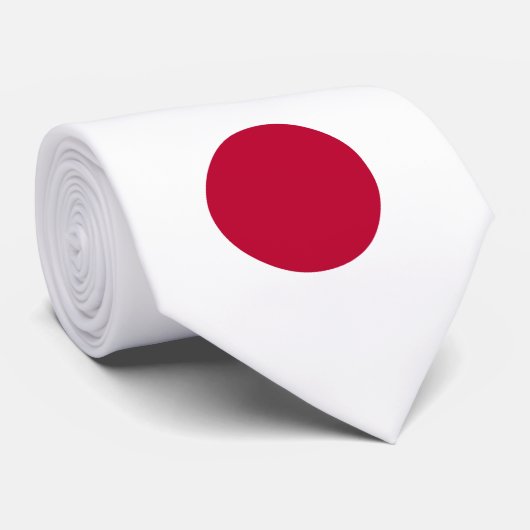 Japanse vlag stropdas (Opgerold)